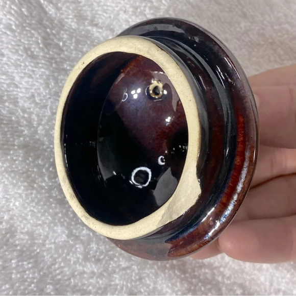 Vintage Brown Glaze Ceramic Teapot  Pottery Art - Picture 5 of 13